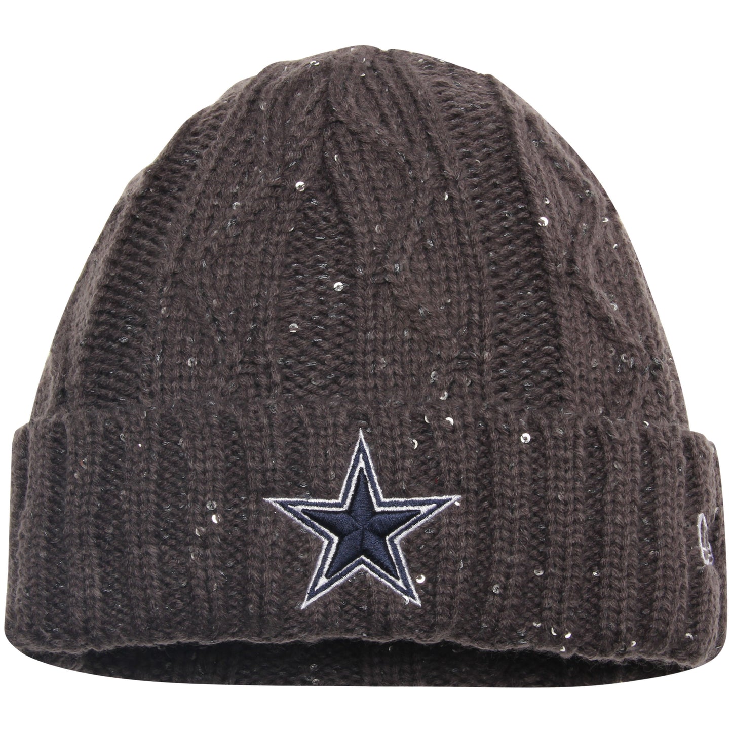 Dallas Cowboys New Era Women's Cable Frosted Knit Hat