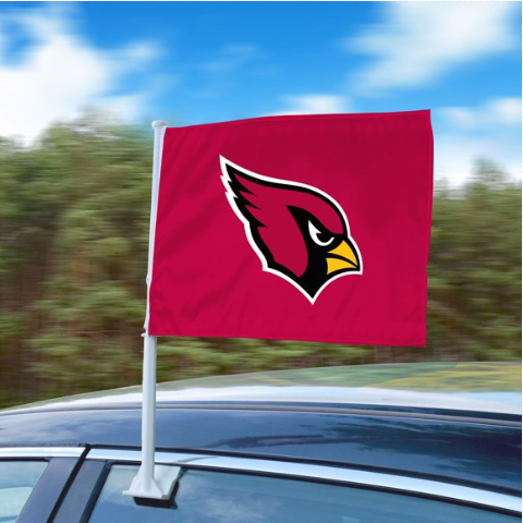 Arizona Cardinals Team Car Flag - Red