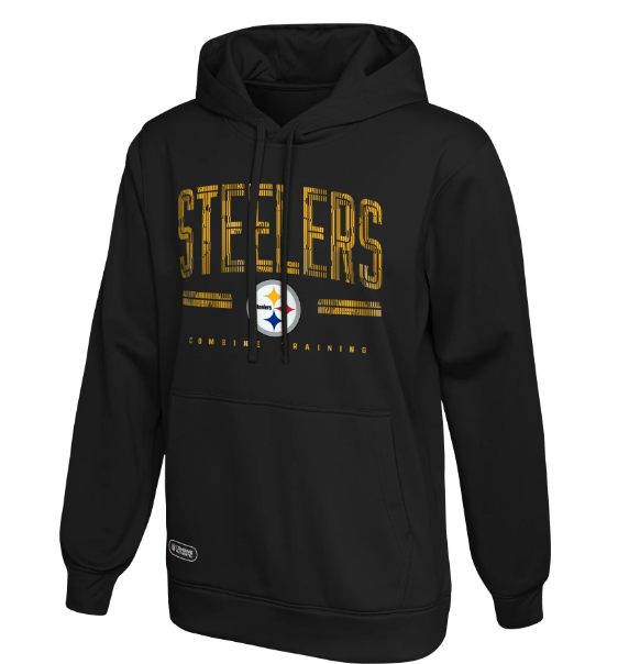 Pittsburgh Steelers Coin Toss Pullover Hoodie Men's Sweat Tops - Black