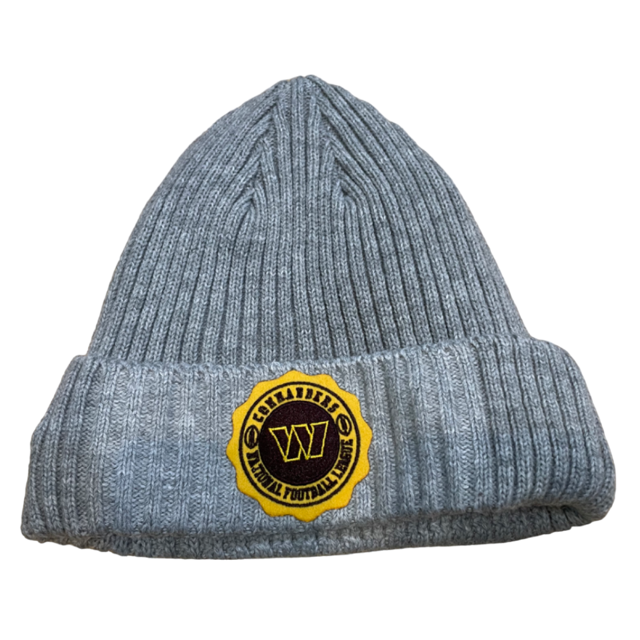 Washington Commanders Pro Standard Crest Emblem Beanie Knit Hat - Gray