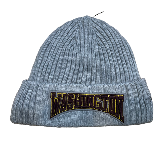 Washington Commanders Pro Standard Crest Emblem Beanie Knit Hat - Gray