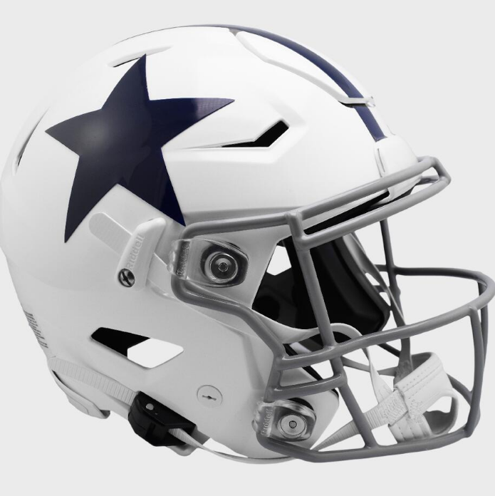 Dallas Cowboys Riddell White 1960 Mini Speed Replica Helmet