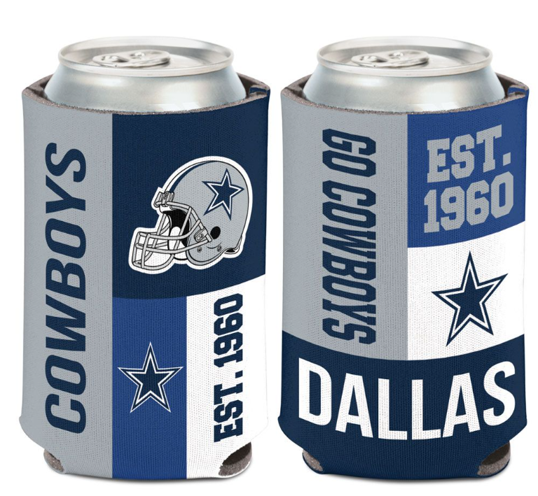 Dallas Cowboys Color Block Can Cooler