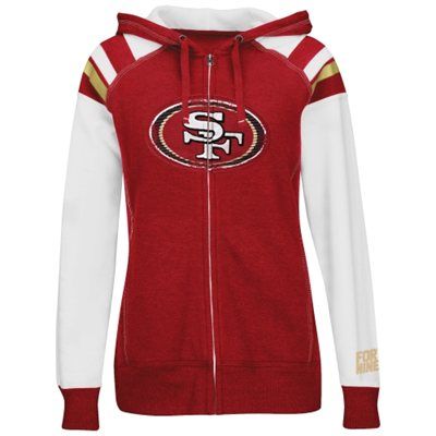 San Francisco 49ers Majestic Women's Deep Post Full Zip