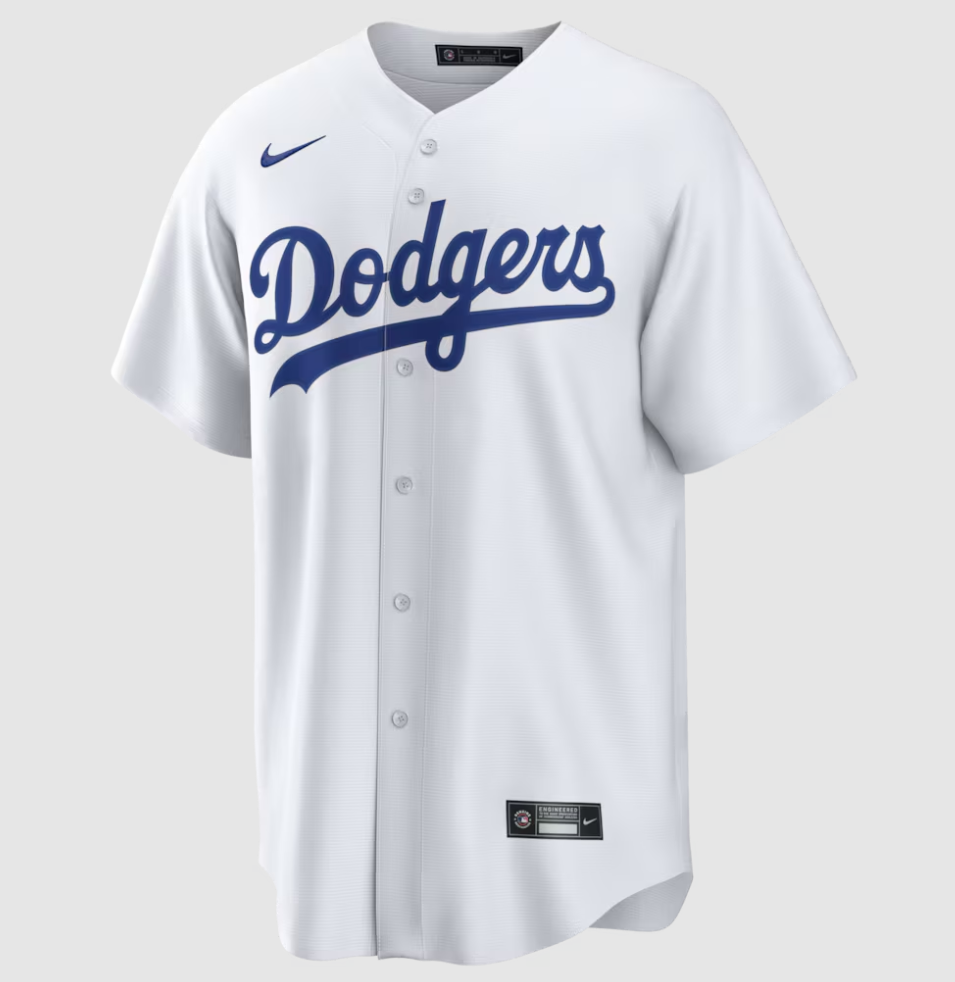Los Angeles Dodgers Nike Home Replica Team Jersey - White