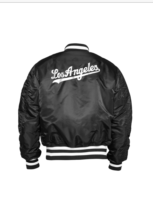 Los Angeles Dodgers Alpha Industries MA-1 Reversible Bomber Jacket-Black/Camo
