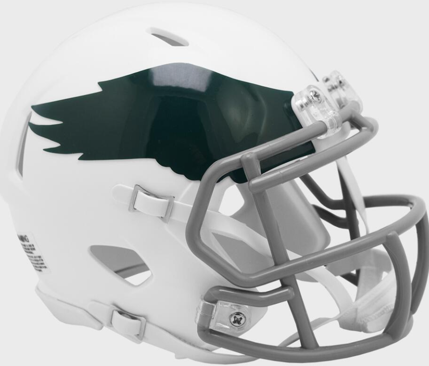Philadelphia Eagles Riddell White 1969-1973 Speed Replica Full Size Helmet- White