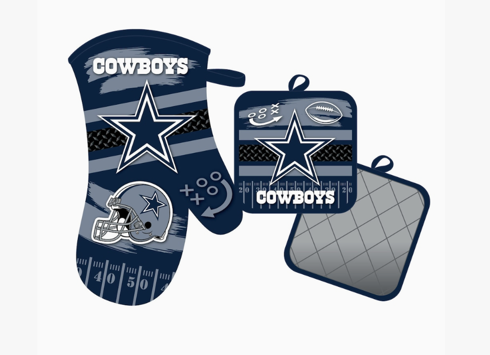 Dallas Cowboys Oven Mitt and Pot Holder