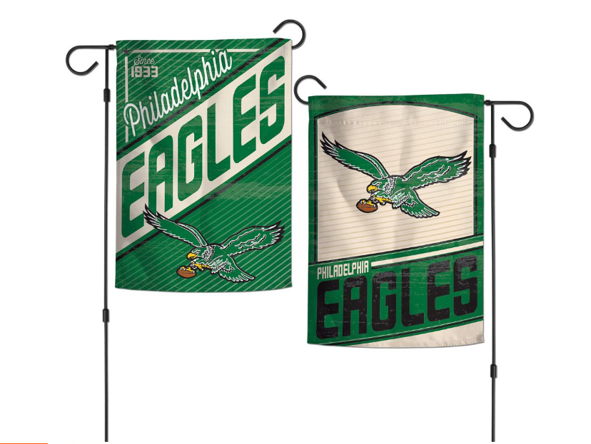 Philadelphia Eagles Wincraft Classic Retro 2 Sided Garden Flag 12.5" X 18