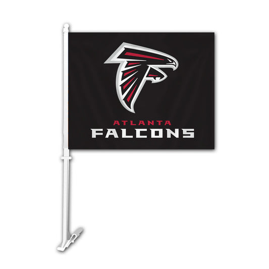 Atlanta Falcons Team Car Flag - Black