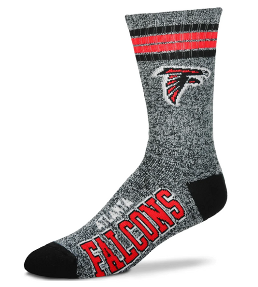 Atlanta Falcons For Bare Feet Adult Gray Got Marbled Socks