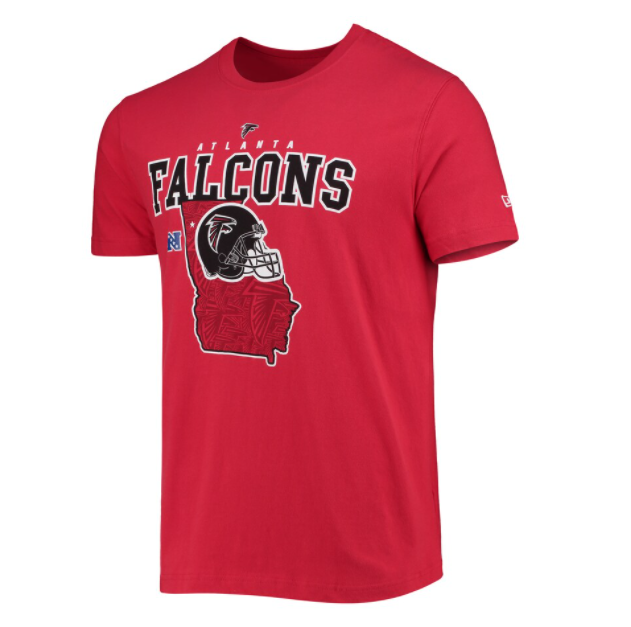 Atlanta Falcons New Era State Pride T-Shirt - Red