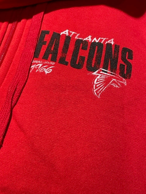 Atlanta Falcons Starter Between the Pylons Full Zip Hoodie-Red
