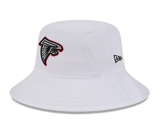 Atlanta Falcons New Era White Training Camp Stretch Bucket Hat