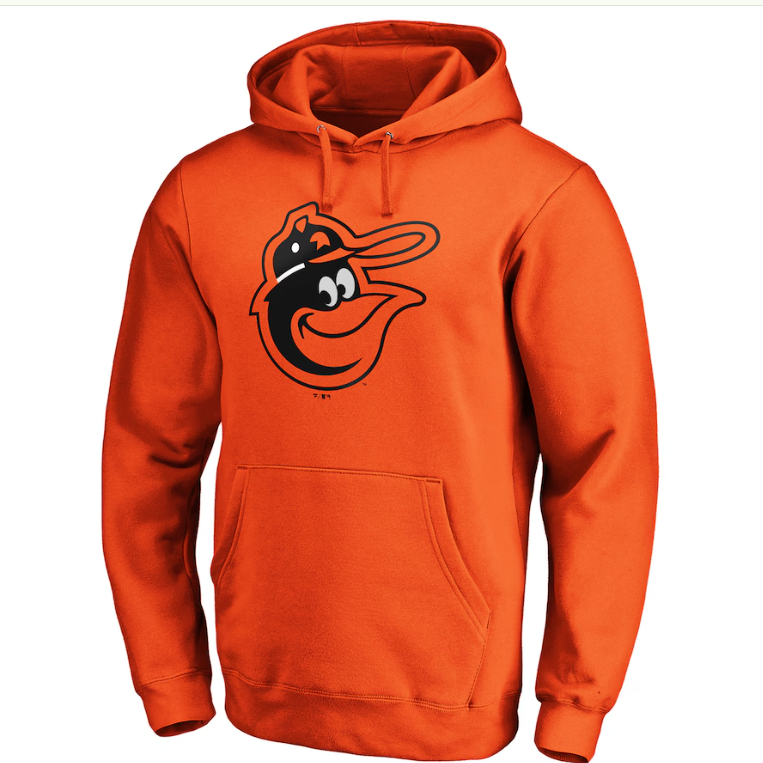 Baltimore Orioles Fanatics Cooperstown Logo Pullover Hoodie - Orange