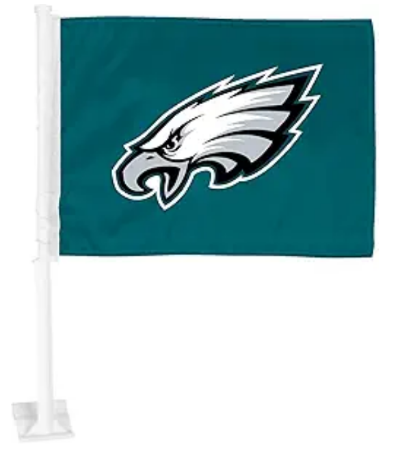 Philadelphia Eagles Team Car Flag - Green
