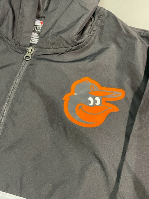 Baltimore Orioles Majestic Elite Color Block 1/2 Zip Windbreaker Jacket