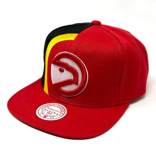 Atlanta Hawks Mitchell & Ness Retroline Snapback Hat - Red
