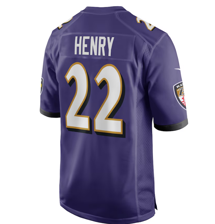 Baltimore Ravens Nike #22 Derrick Henry Youth Game Jersey - Purple