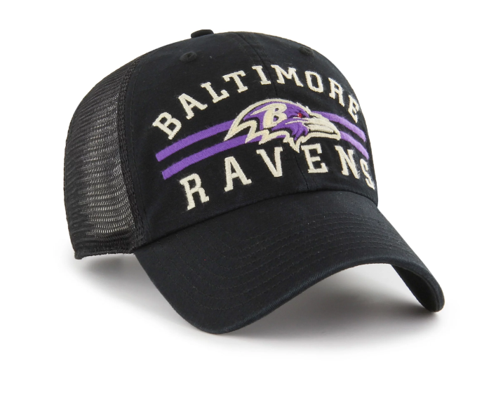 Baltimore Ravens '47 Brand Highpoint Mesh Trucker Clean Up Hat