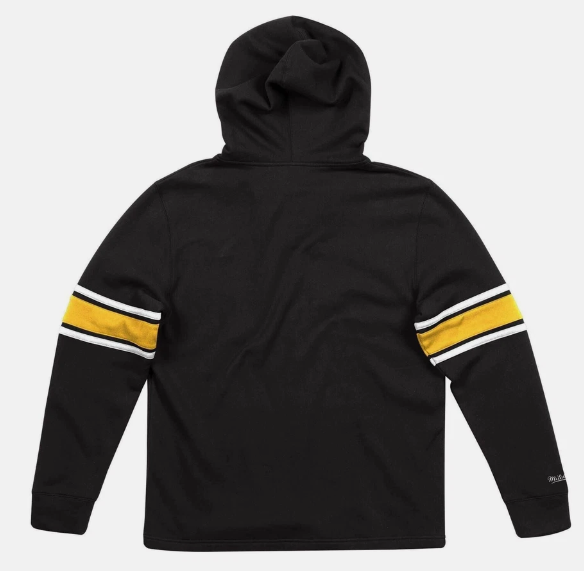 Pittsburgh Steelers Mitchell & Ness Hockey Fleece Hoodie - Black