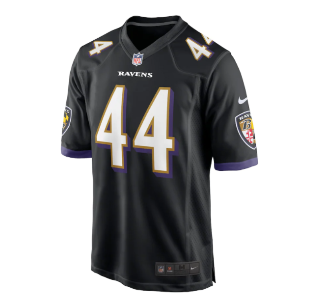 Baltimore Ravens Nike #44 Marlon Humphrey Youth Game Jersey-Black