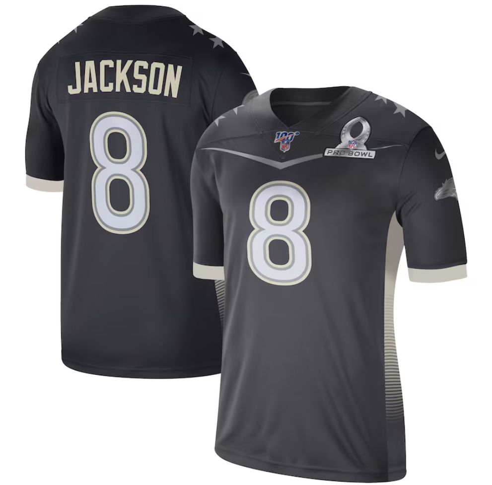 Baltimore Ravens Lamar Jackson Nike Anthracite 2020 AFC Pro Bowl Game Jersey