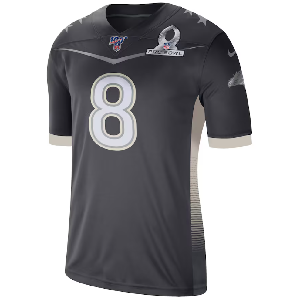 Baltimore Ravens Lamar Jackson Nike Anthracite 2020 AFC Pro Bowl Game Jersey