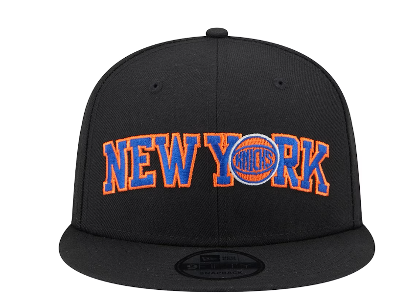 New York Knicks New Era Logo Blend 9FIFTY Hat - Black