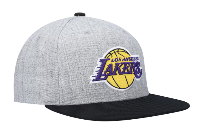 Los Angeles Lakers Mitchell & Ness Heather Under Pop Snapback Hat