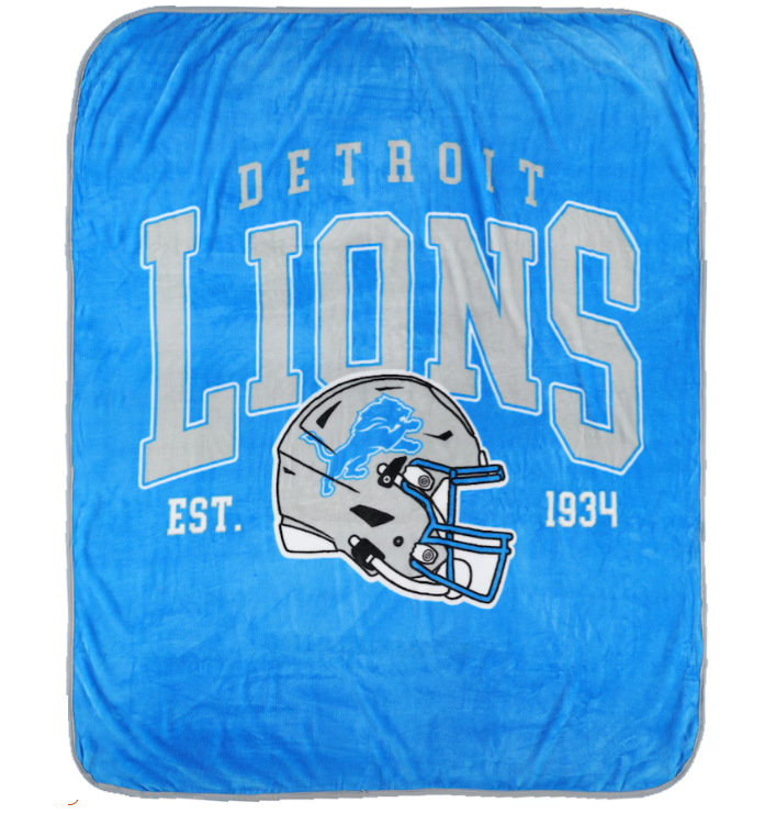 Detroit Lions Pegasus Vintage Arch Ultra Soft 50" x 60" Blanket