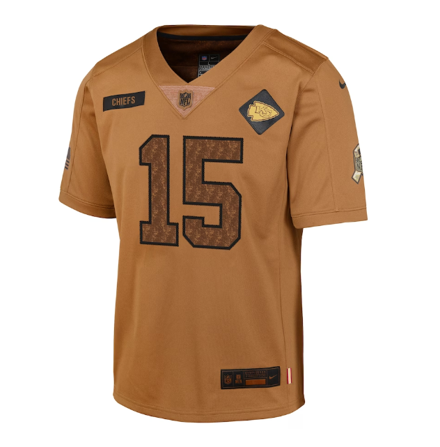Kansas City Chiefs Nike Youth #15 Patrick Mahomes Salute to Service Jersey