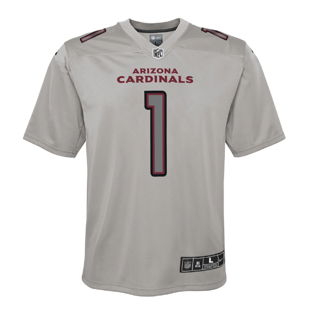 Arizona Cardinals Nike # 1 Kyler Murray Youth Atmosphere Jersey - Gray