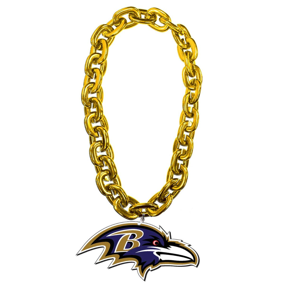 Baltimore Ravens Aminco Foam Fan Chain - Gold