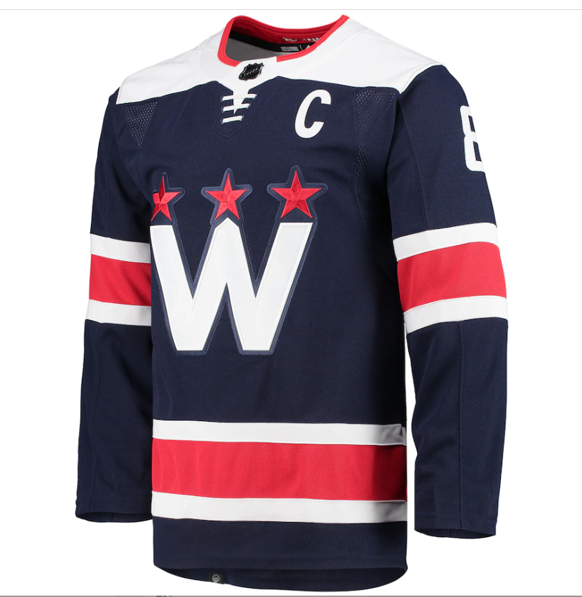 Washington Capitals Alexander Ovechkin adidas Alternate Captain Authentic Jersey