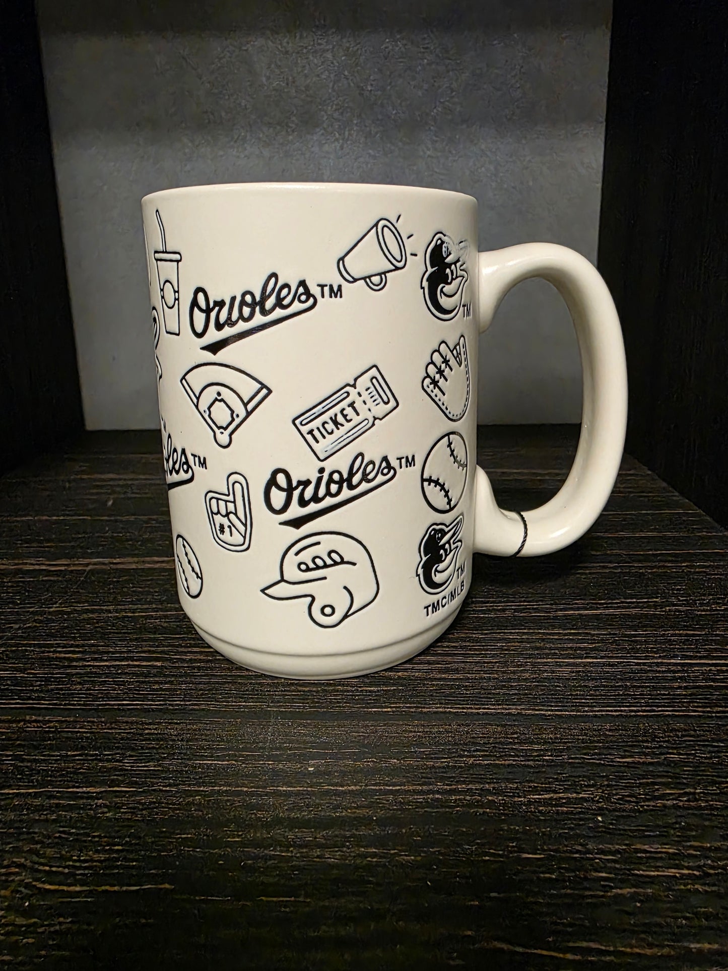 Baltimore Orioles Memory Company All Over Ceramic 15oz Ceramic Mug