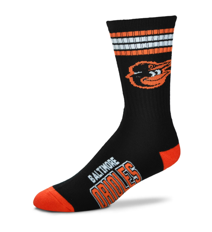 Baltimore Orioles For Bare Feet Deuce Sock