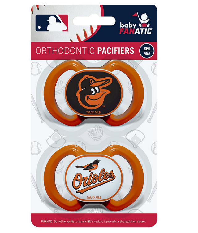 Baltimore Orioles Baby Fanatic 2 Pack Pacifiers