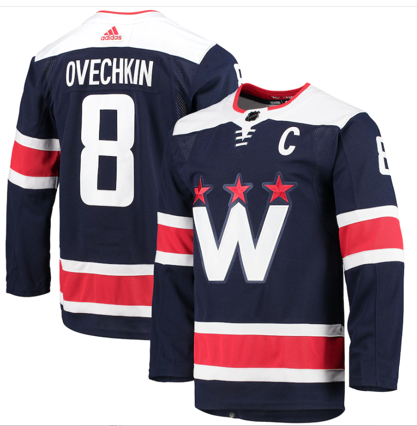 Washington Capitals Alexander Ovechkin adidas Alternate Captain Authentic Jersey