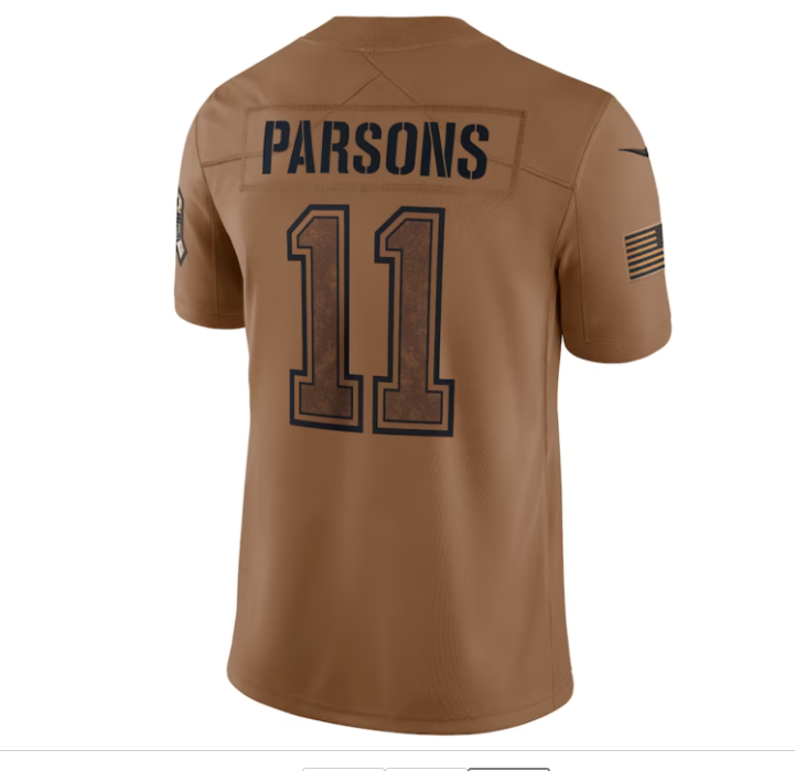 Micah Parsons Dallas Cowboys Nike Salute To Service Limited Jersey - Brown