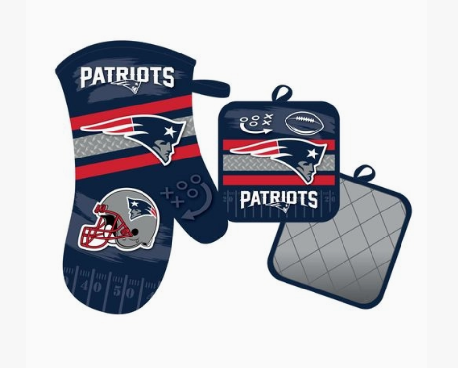 New England Patriots Oven Mitt and Pot Holder