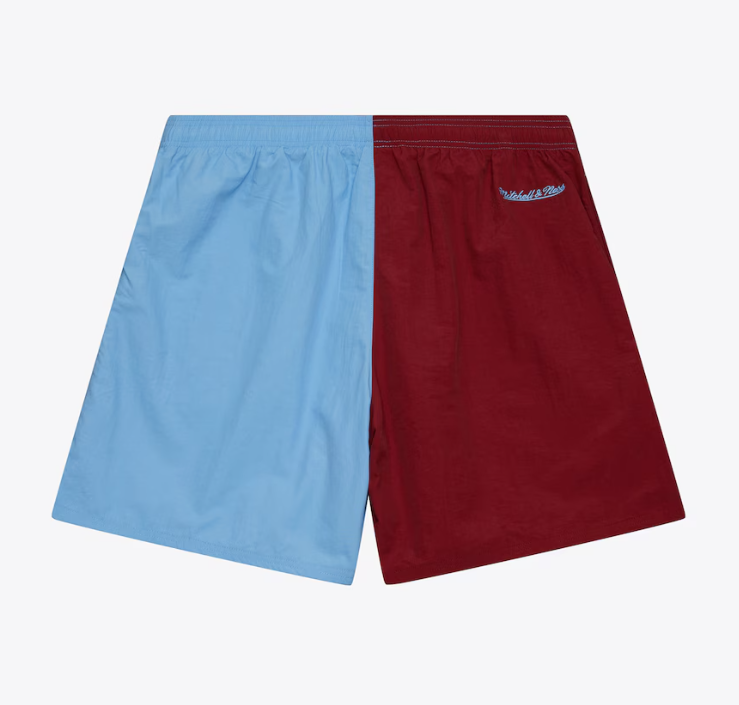 Philadelphia Phillie Mitchell & Ness Vintage Woven Shorts- Burgandy/Blue