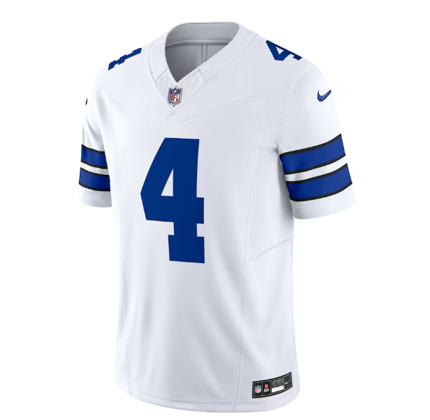 Dallas Cowboys #4 Dak Prescott Nike Vapor F.U.S.E. Limited Jersey-White