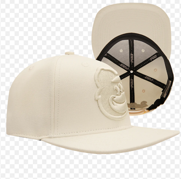 Baltimore Orioles Pro Standard Nautral Wool Snapback Hat- Eggshell