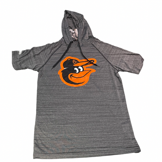 Balitmore Orioles Stitches Marled Push Hooded T-Shirt