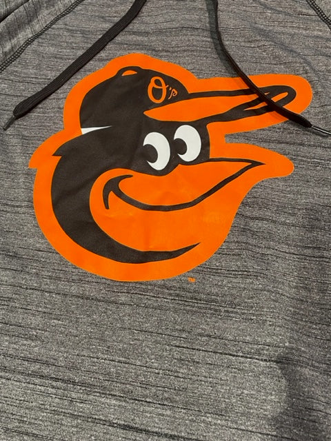 Balitmore Orioles Stitches Marled Push Hooded T-Shirt