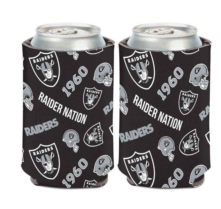 Las Vegas Raiders Scatter Logo Can Cooler