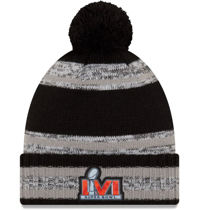 Los Angeles Rams New Era Super Bowl LVI Champions Parade Knit Hat - Grey