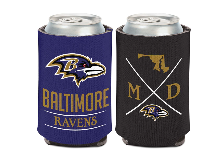 Baltimore Ravens Hipster State Can Cooler