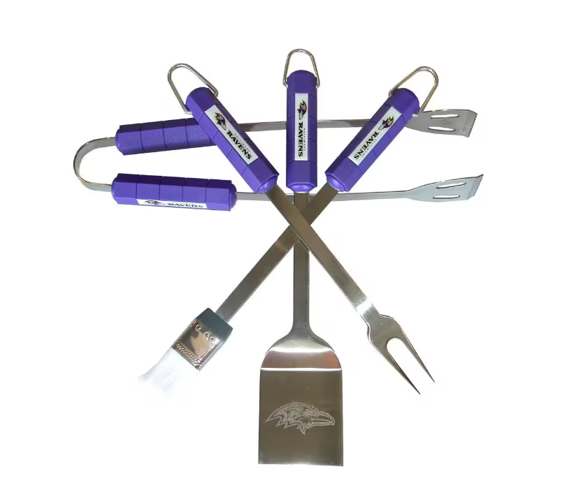 Baltimore Ravens Siskiyou 4-Piece Grill Tool Set